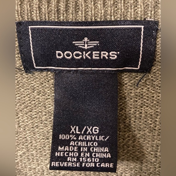 NWOT - Dockers Sweater Vest, sz XL - Picture 3 of 4
